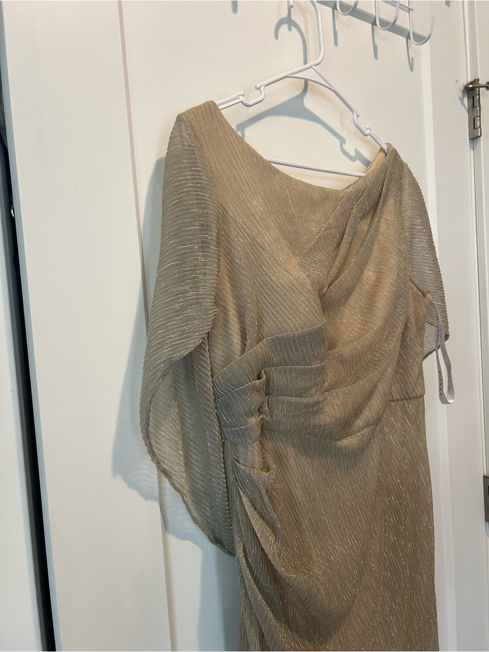 Azazie Paige Gown in Champagne Gold A18 - Picture 7 of 14